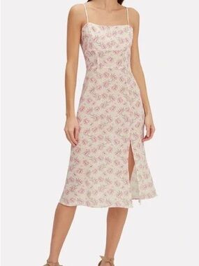 Intermix olivia floral printed silk dress